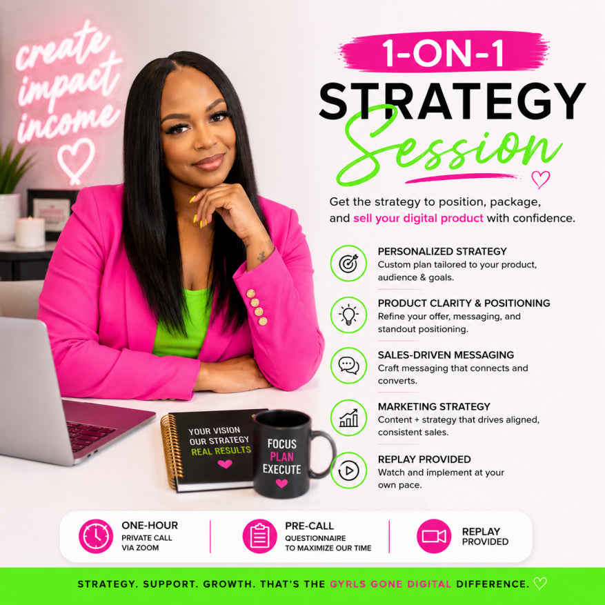 1-on-1 Strategy Session